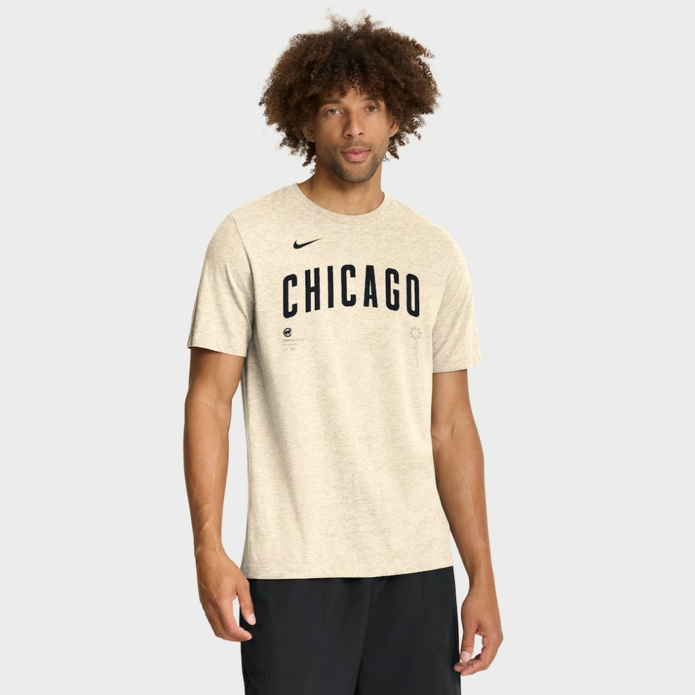 MLB Chicago Cubs Nike Wordmark Tri-Blend T-Shirt