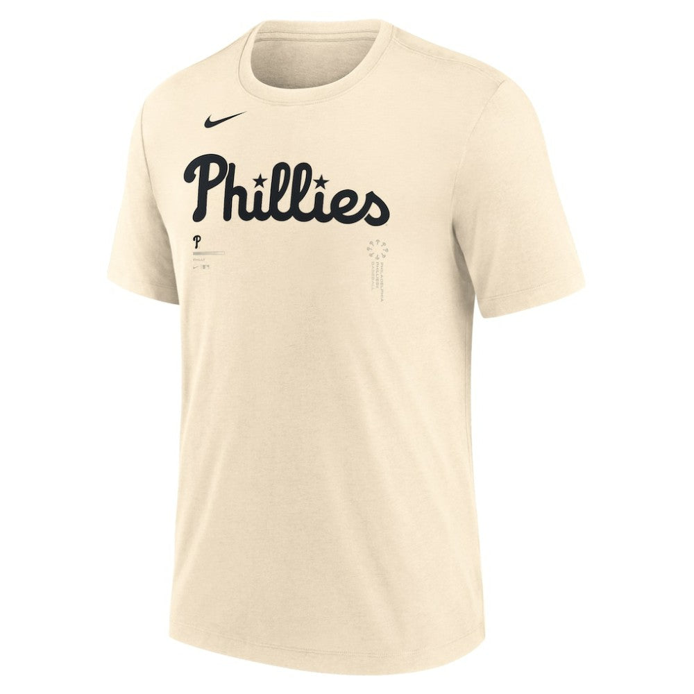 MLB Philadelphia Phillies Nike Wordmark Tri-Blend T-Shirt