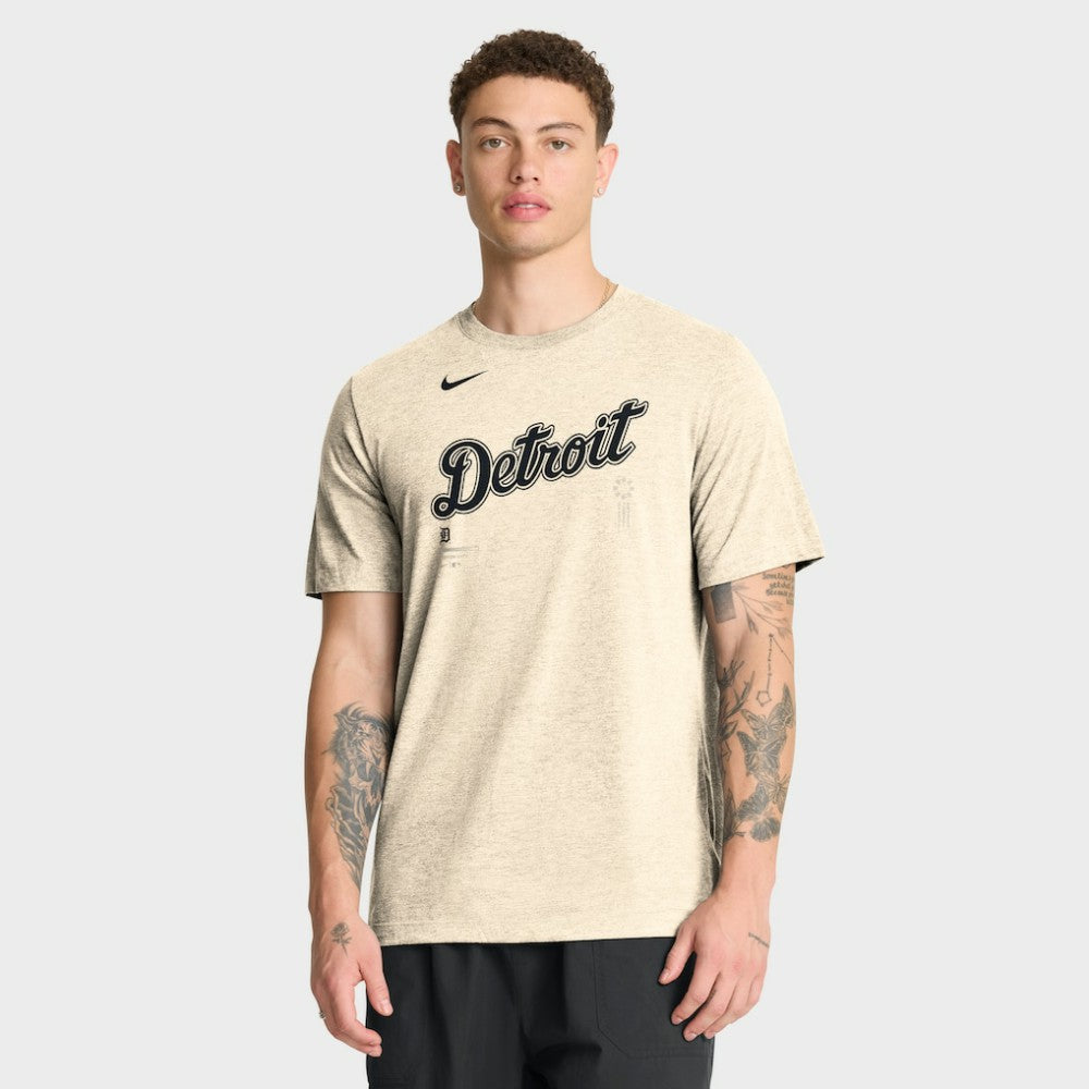 MLB Detroit Tigers Nike Wordmark Tri-Blend T-Shirt