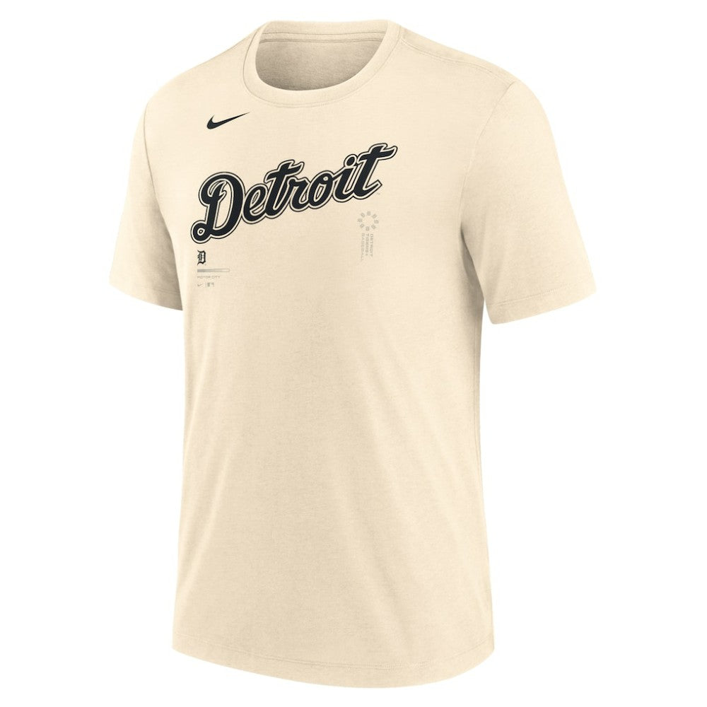 MLB Detroit Tigers Nike Wordmark Tri-Blend T-Shirt