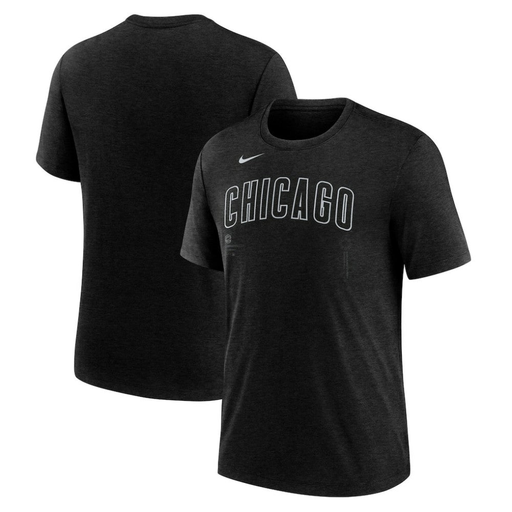 MLB Chicago Cubs Nike Wordmark Tri-Blend T-Shirt