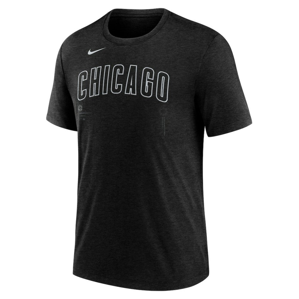 MLB Chicago Cubs Nike Wordmark Tri-Blend T-Shirt