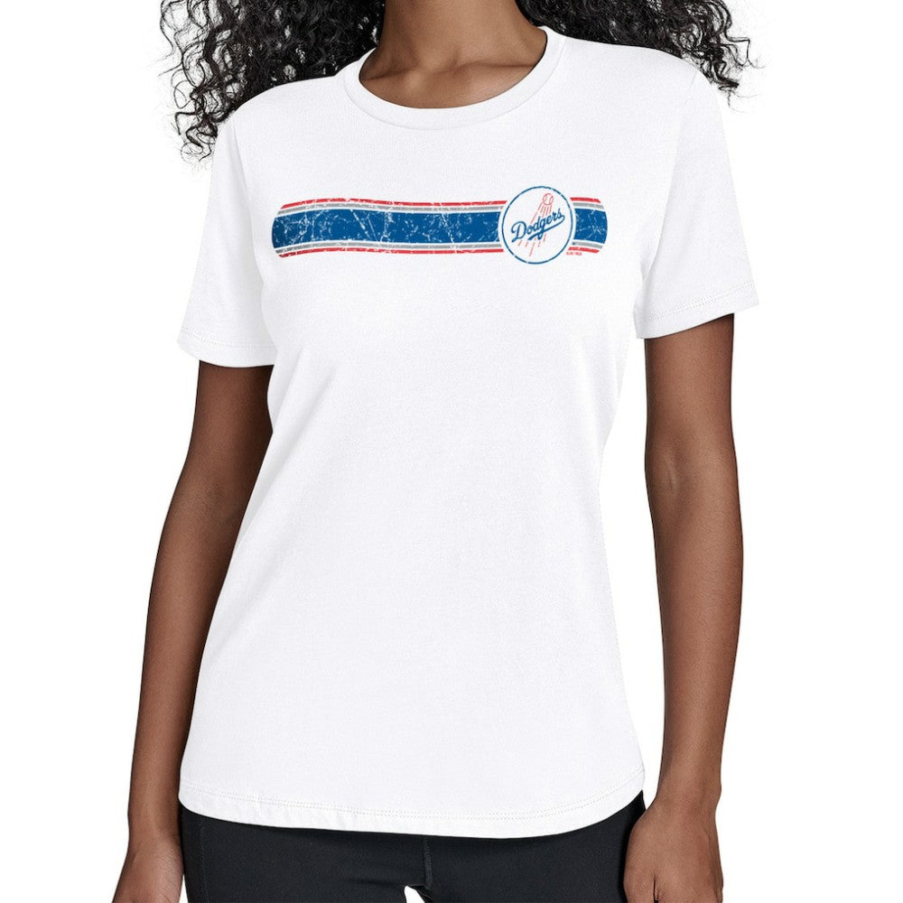 MLB Los Angeles Dodgers Starter Women's Team Stripe T-Shirt