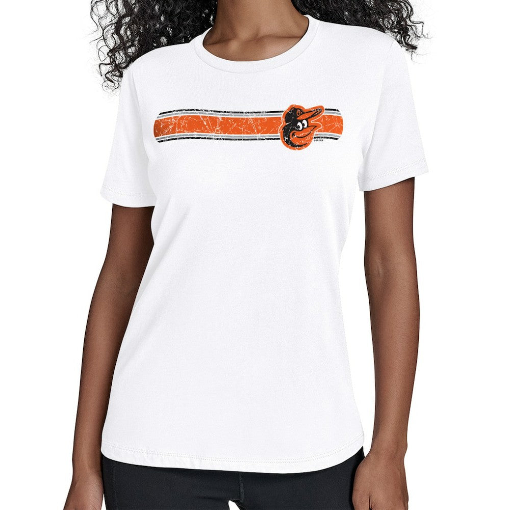 MLB Baltimore Orioles Starter Women's Team Stripe T-Shirt