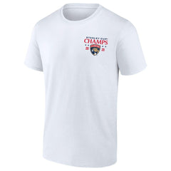 NHL White Florida Panthers Fanatics 2025 Stanley Cup Champions Jersey Roster T-Shirt