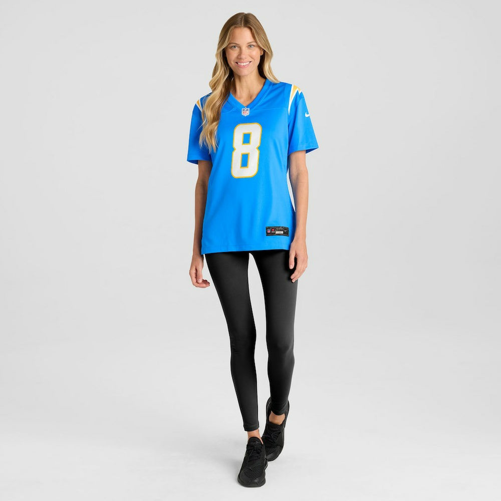 Omarion Hampton  Women's Team Game Jersey - Los Angeles Chargers