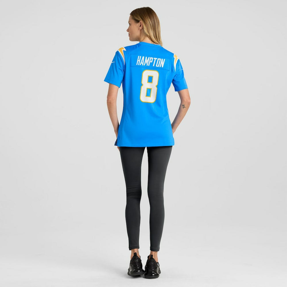 Omarion Hampton  Women's Team Game Jersey - Los Angeles Chargers