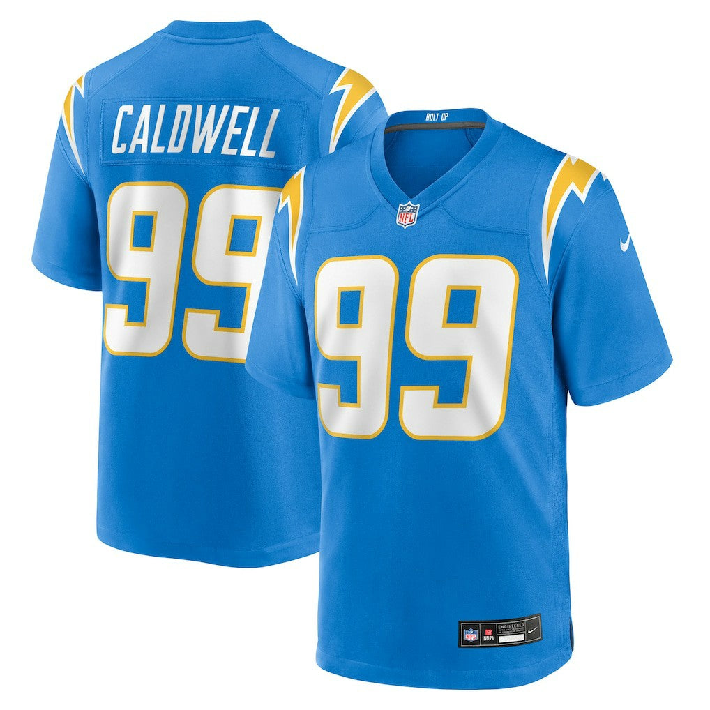Jamaree Caldwell  Team Game Jersey - Los Angeles Chargers