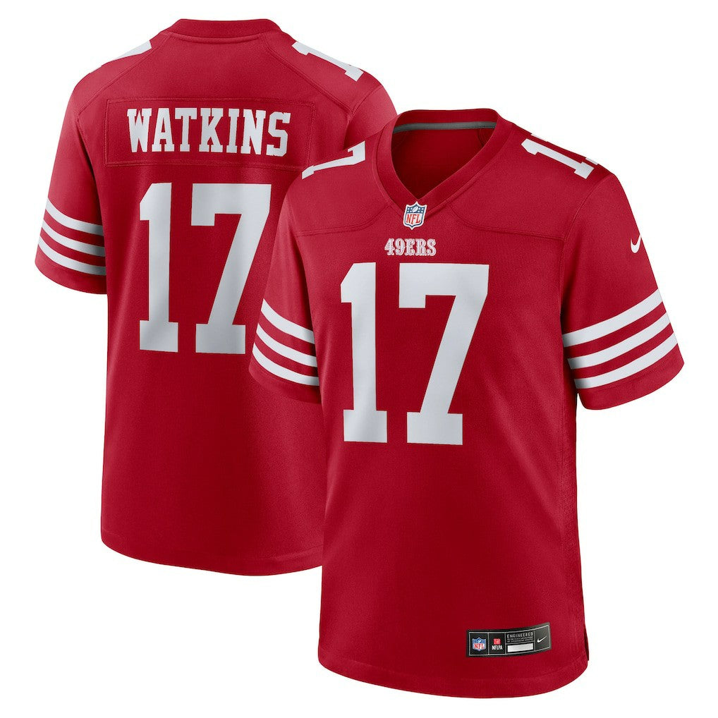 Jordan Watkins  Team Game Jersey - San Francisco 49ers
