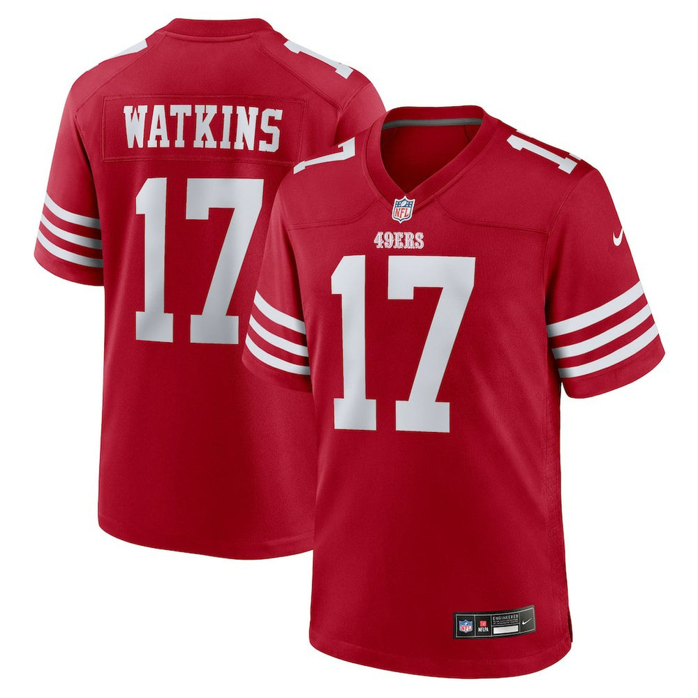 Jordan Watkins  Team Game Jersey - San Francisco 49ers