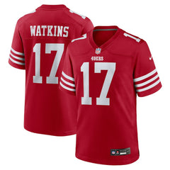 Jordan Watkins  Team Game Jersey - San Francisco 49ers