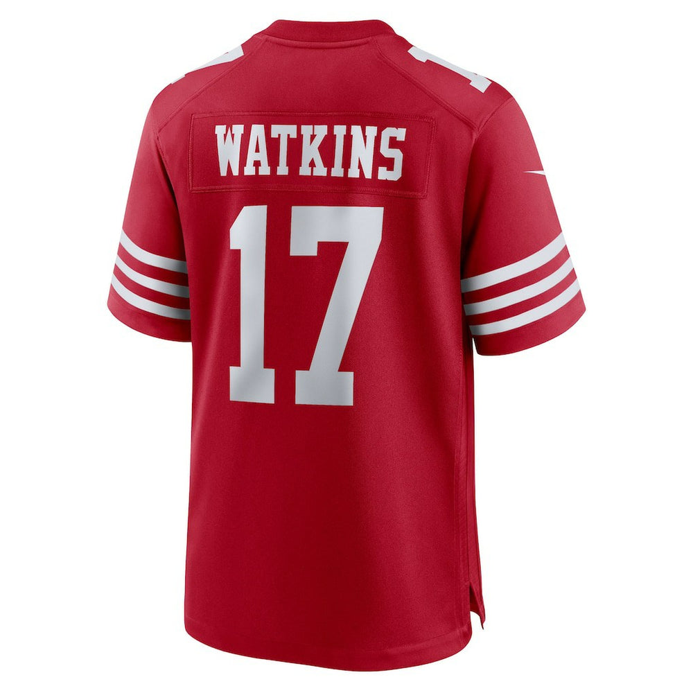 Jordan Watkins  Team Game Jersey - San Francisco 49ers