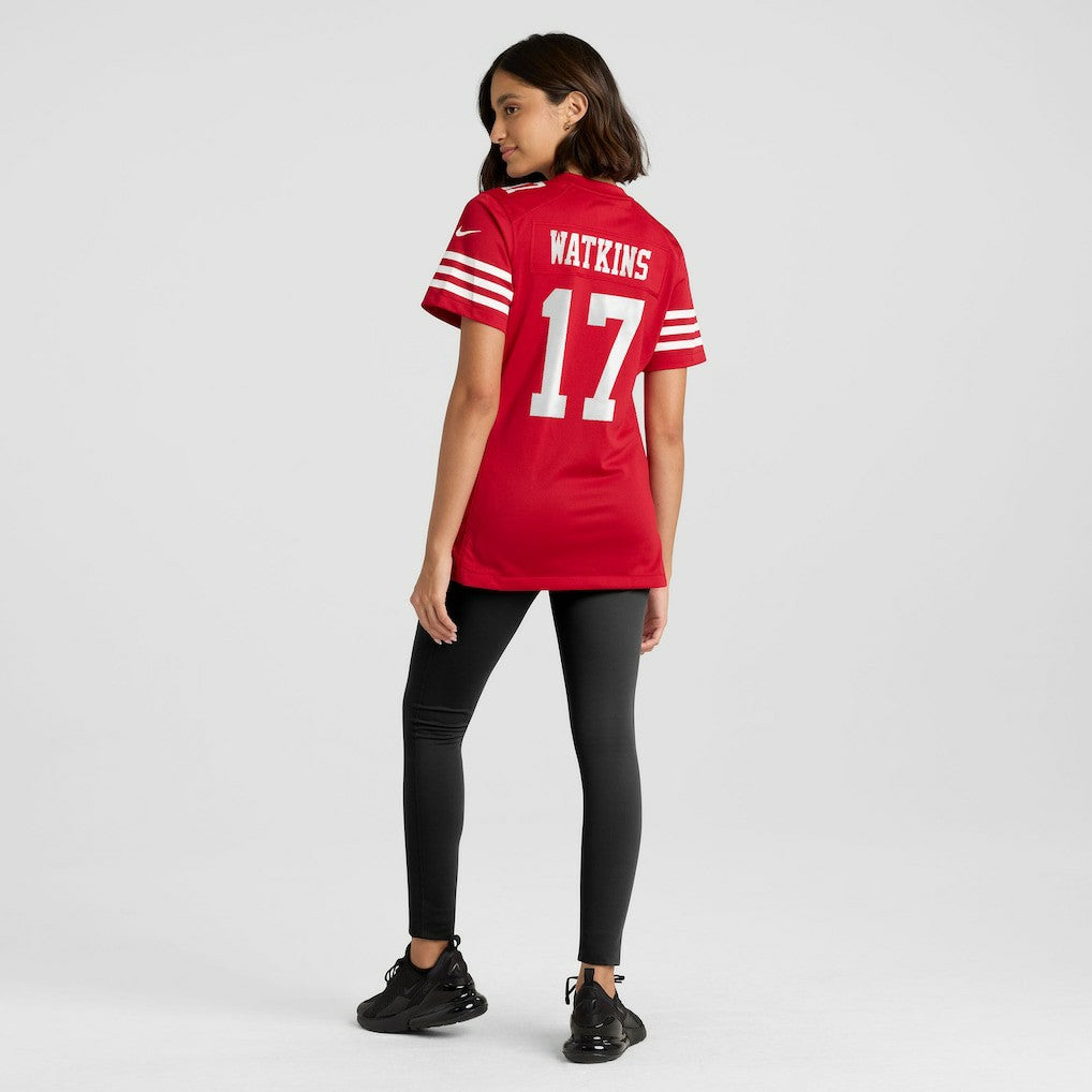 Jordan Watkins  Women's Team Game Jersey - San Francisco 49ers