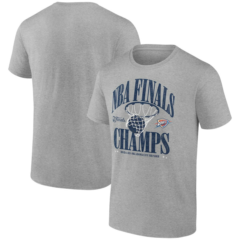 NBA Oklahoma City Thunder 2025 NBA Finals Champions Fade Away Retro T-Shirt