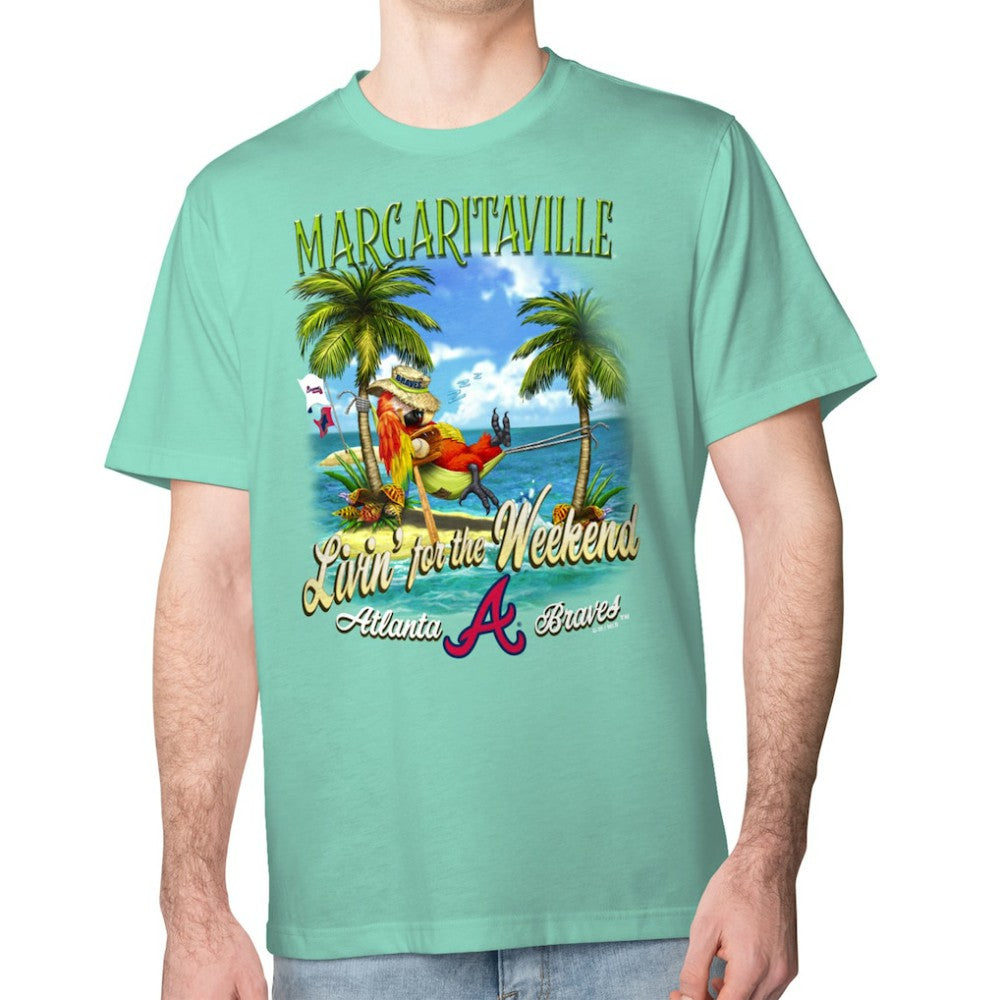 MLB Atlanta Braves Margaritaville Livin' for the Weekend T-Shirt