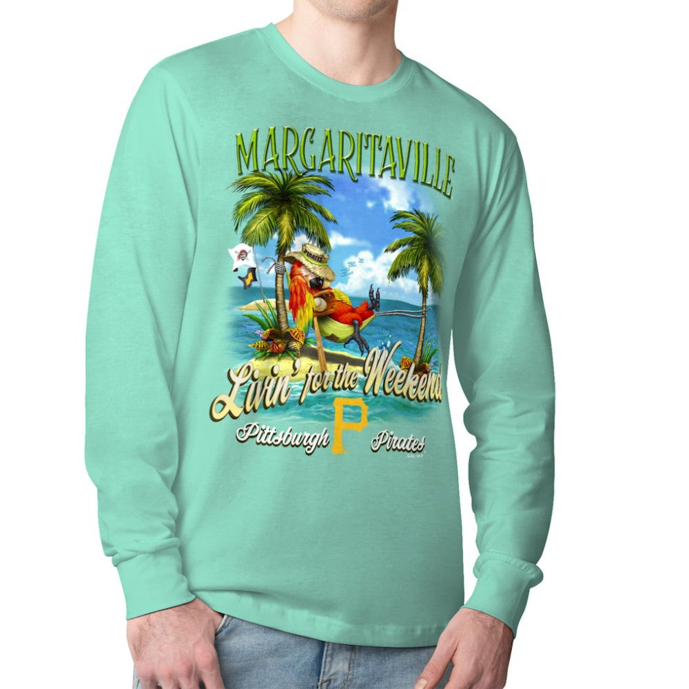 MLB Pittsburgh Pirates Margaritaville Livin' for the Weekend Long Sleeve T-Shirt