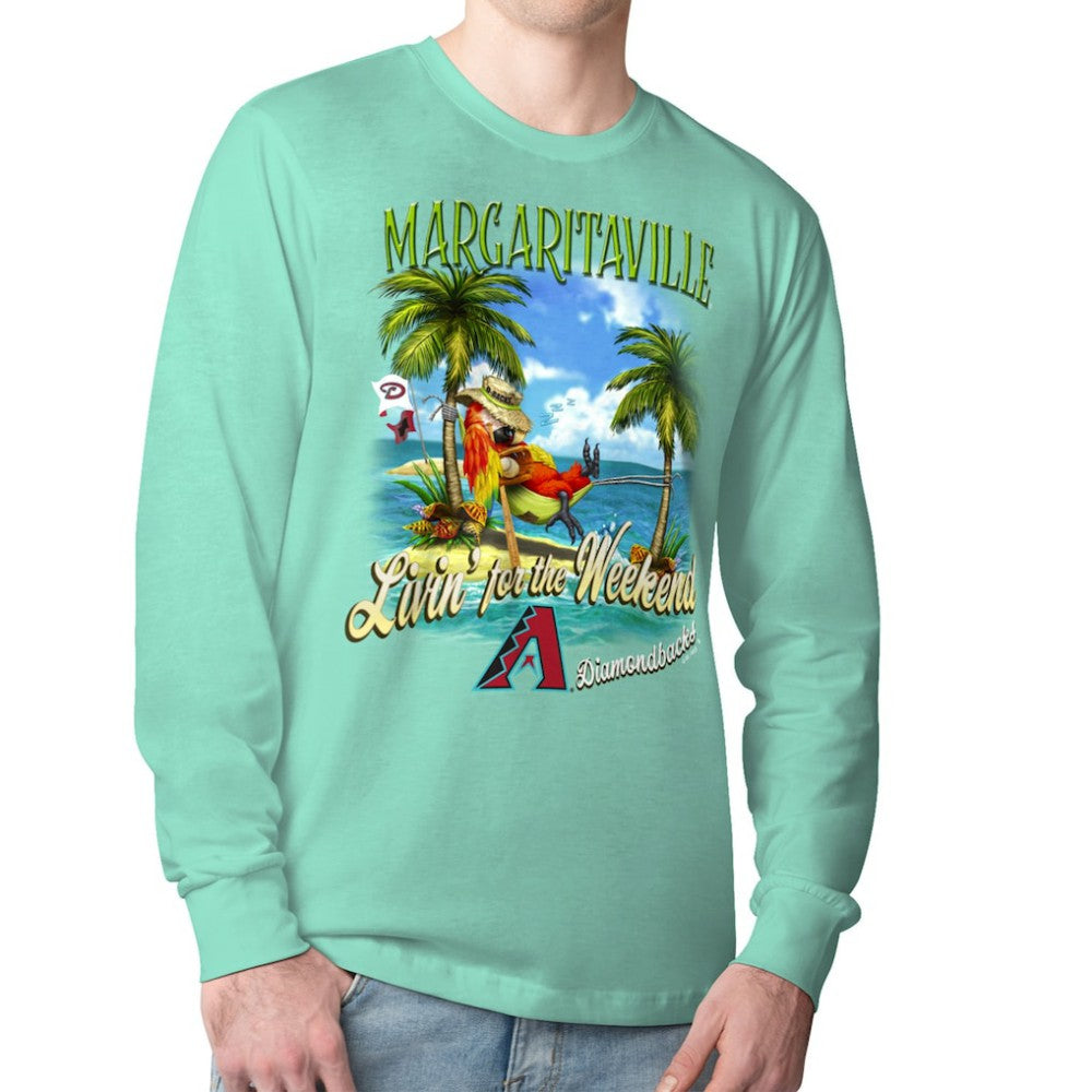 MLB Arizona Diamondbacks Margaritaville Livin' for the Weekend Long Sleeve T-Shirt