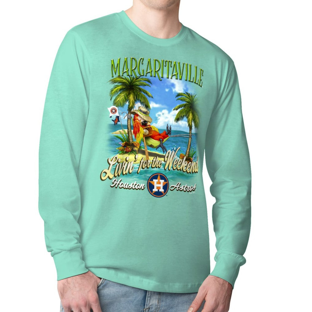 MLB Houston Astros Margaritaville Livin' for the Weekend Long Sleeve T-Shirt