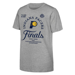 NBA Indiana Pacers Youth Heather Gray 2025 Eastern Conference Champions Locker Room T-Shirt for sale