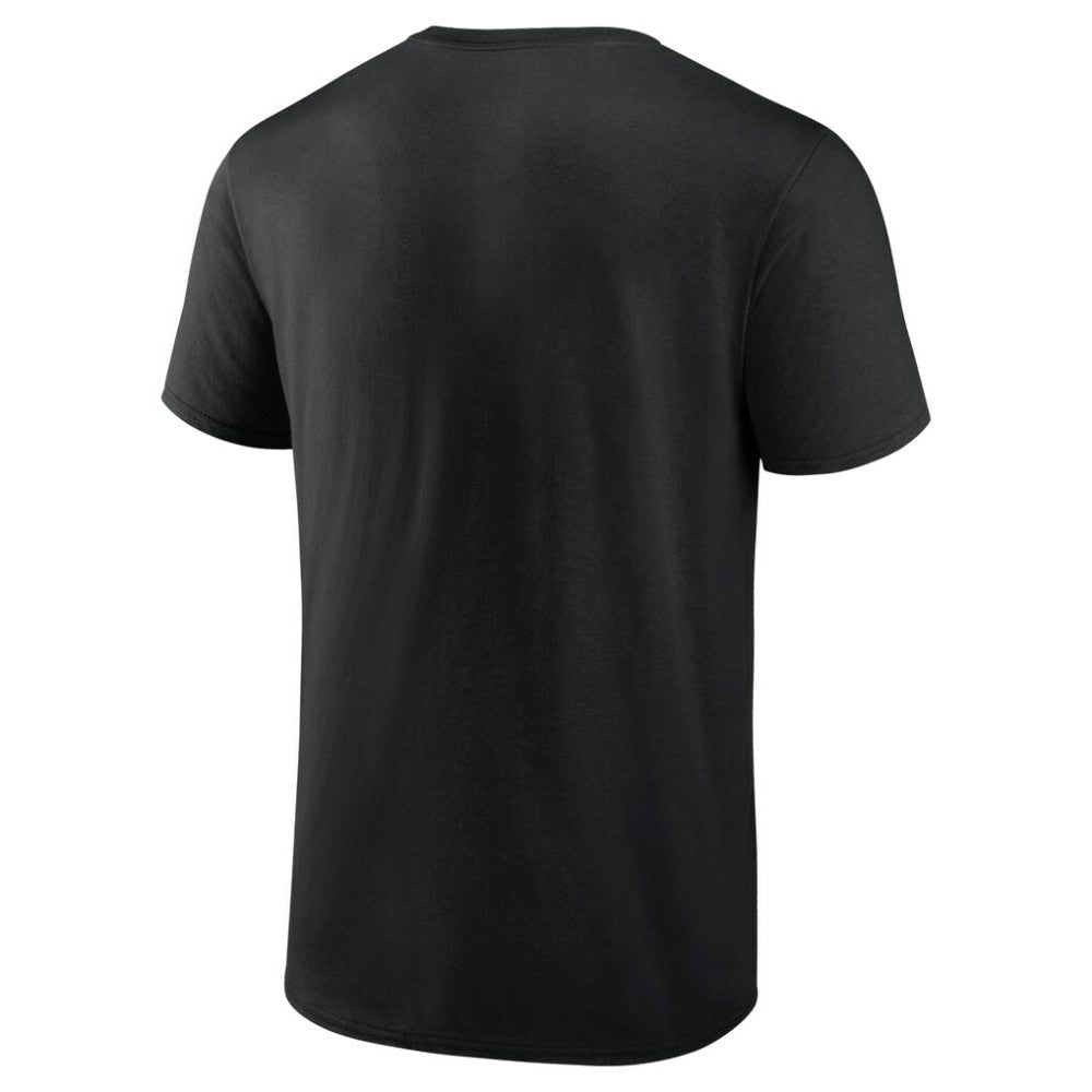 NHL Black Edmonton Oilers Colorblock Puck T-Shirt
