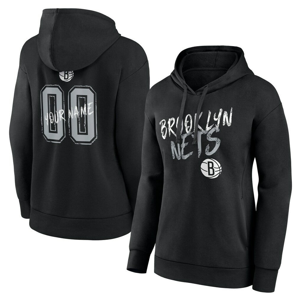 NBA Brooklyn Nets Women's Hustle Custom Pullover Hoodie
