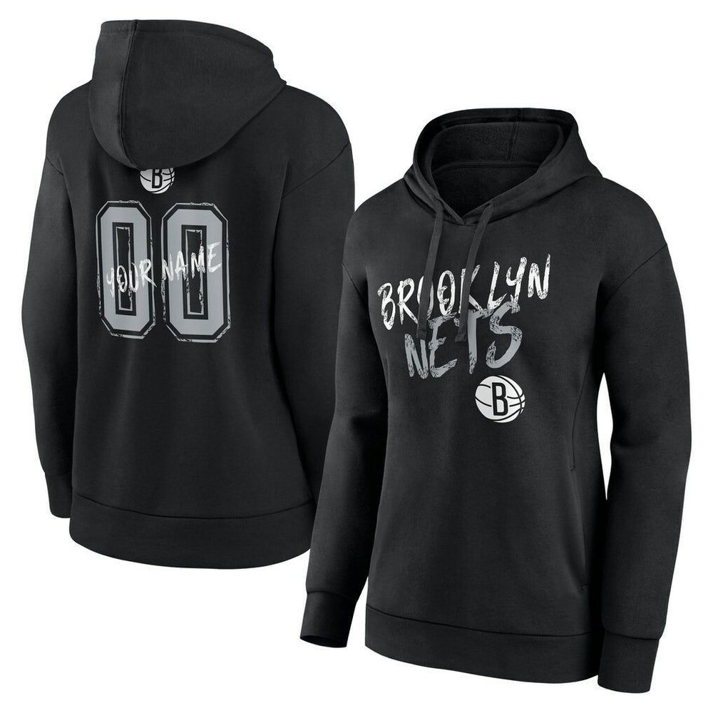 NBA Brooklyn Nets Women's Hustle Custom Pullover Hoodie