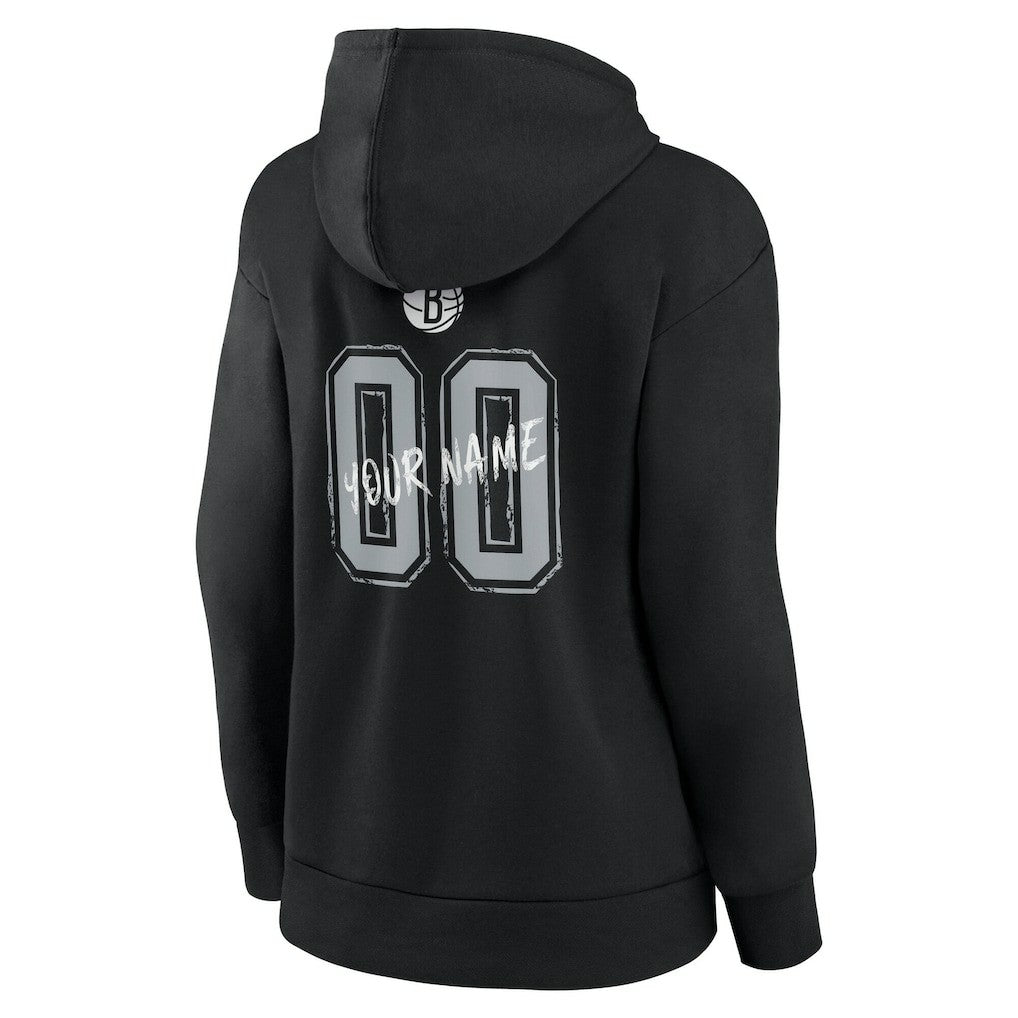 NBA Brooklyn Nets Women's Hustle Custom Pullover Hoodie