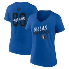 NBA Dallas Mavericks Women's Hustle Custom V-Neck T-Shirt sale