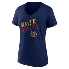 NBA Denver Nuggets Women's Hustle Custom V-Neck T-Shirt sale