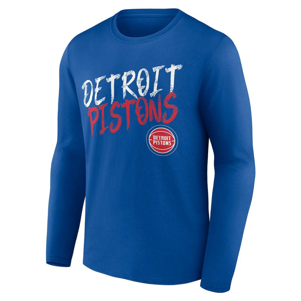 NBA Detroit Pistons Hustle Custom Long Sleeve T-Shirt sale