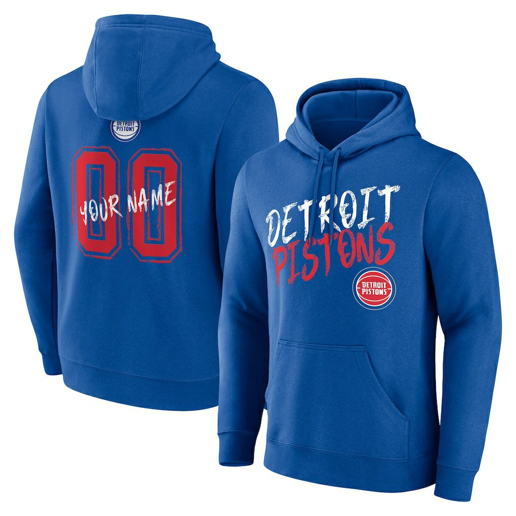 NBA Detroit Pistons Hustle Custom Pullover Hoodie sale