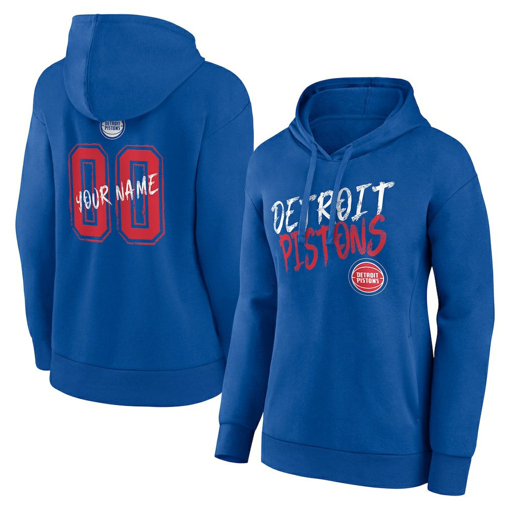 NBA Detroit Pistons Women's Hustle Custom Pullover Hoodie sale
