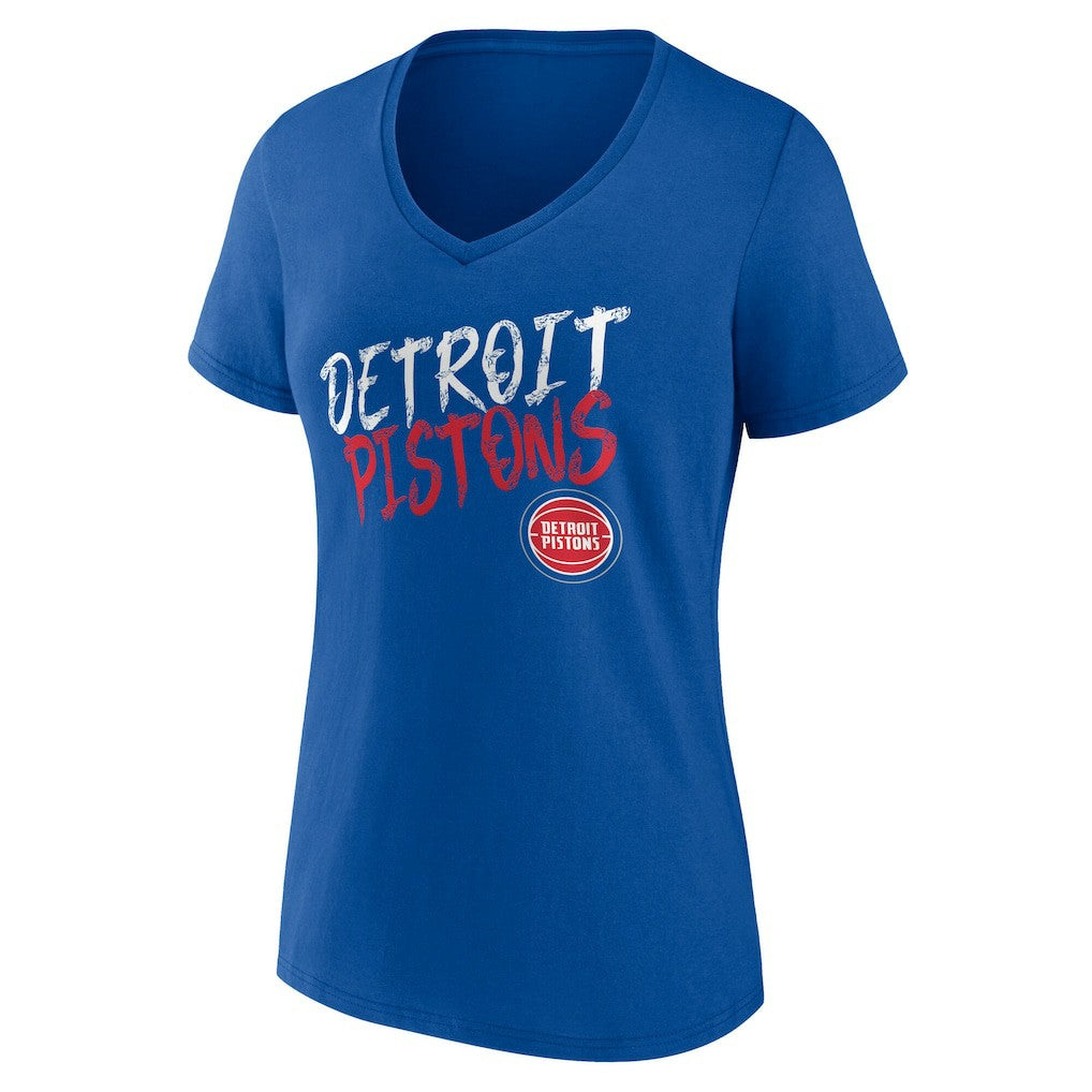 NBA Detroit Pistons Women's Hustle Custom V-Neck T-Shirt sale