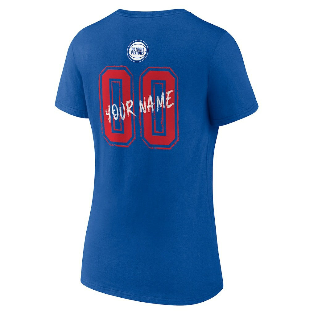 NBA Detroit Pistons Women's Hustle Custom V-Neck T-Shirt sale