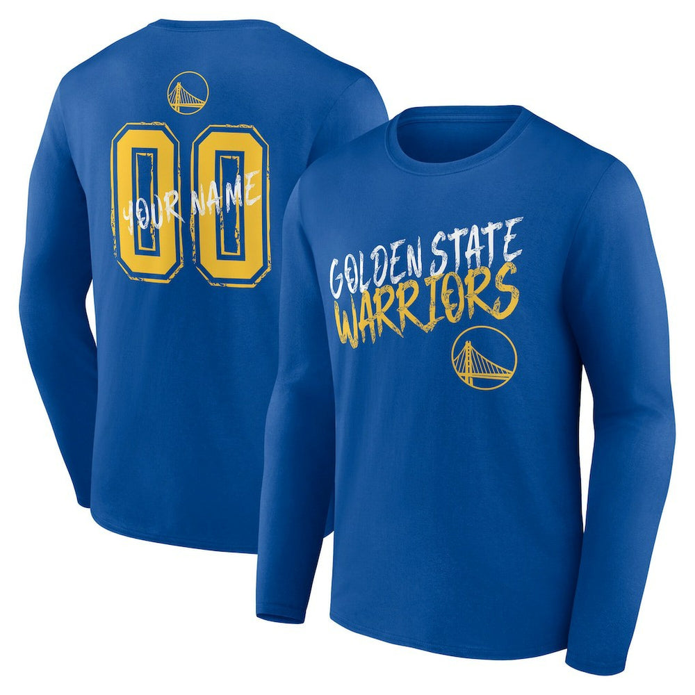 NBA Golden State Warriors Hustle Custom Long Sleeve T-Shirt sale