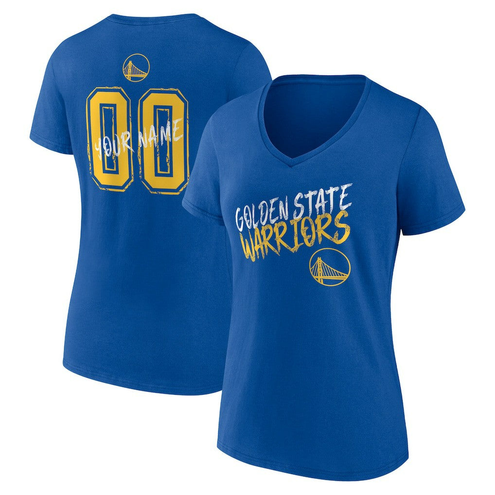 NBA Golden State Warriors Women's Hustle Custom V-Neck T-Shirt sale