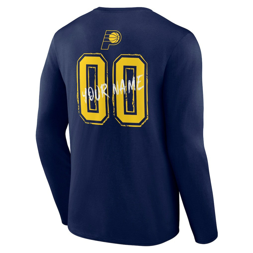 NBA Indiana Pacers Hustle Custom Long Sleeve T-Shirt