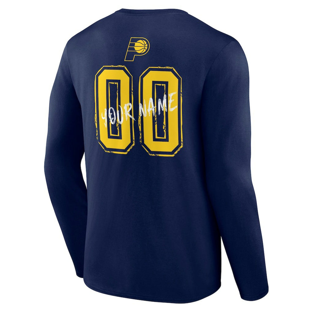 NBA Indiana Pacers Hustle Custom Long Sleeve T-Shirt