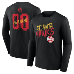 NBA Atlanta Hawks Hustle Custom Long Sleeve T-Shirt