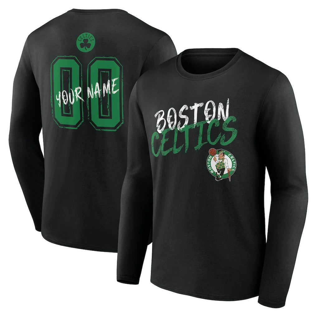 NBA Boston Celtics Hustle Custom Long Sleeve T-Shirt