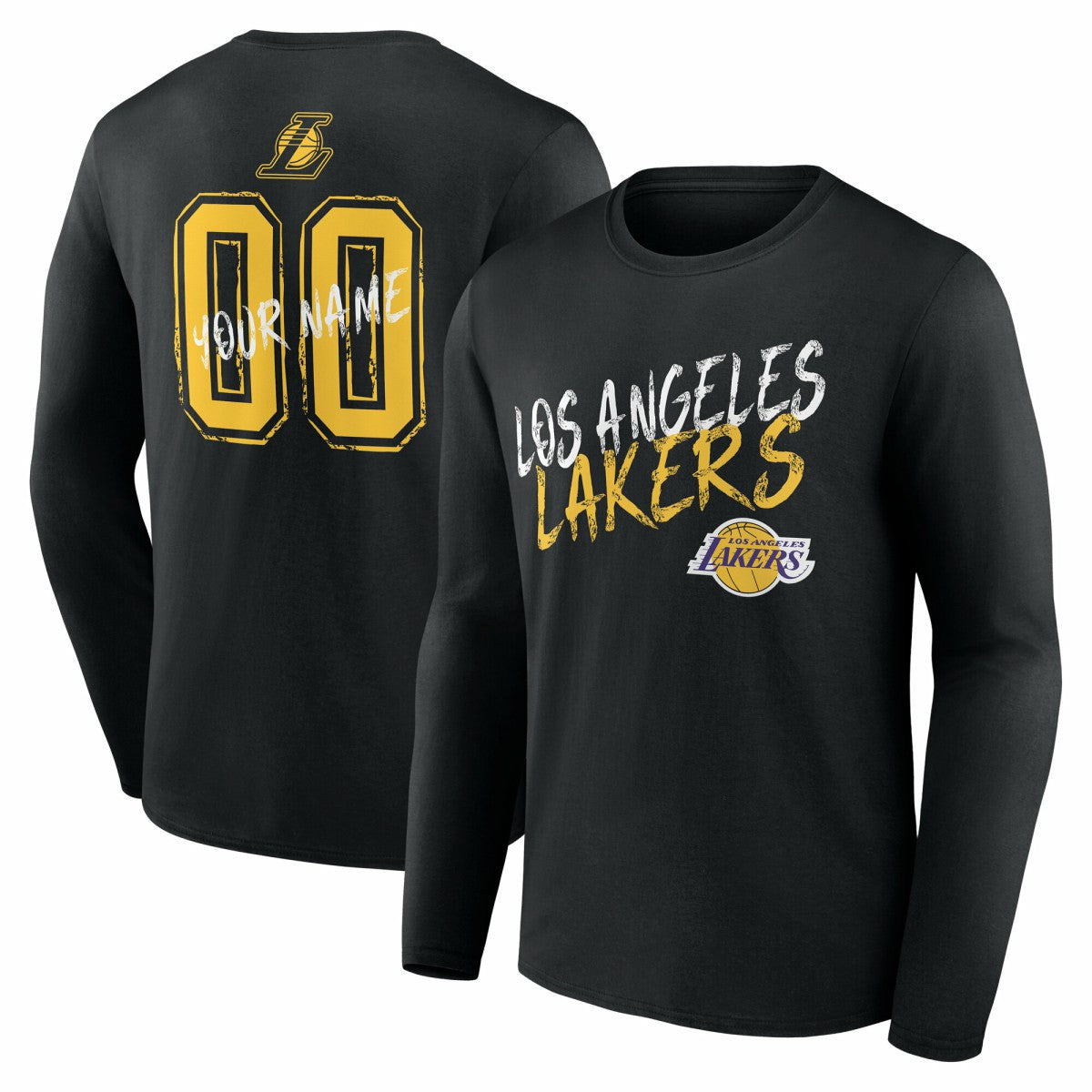 NBA Los Angeles Lakers Hustle Custom Long Sleeve T-Shirt
