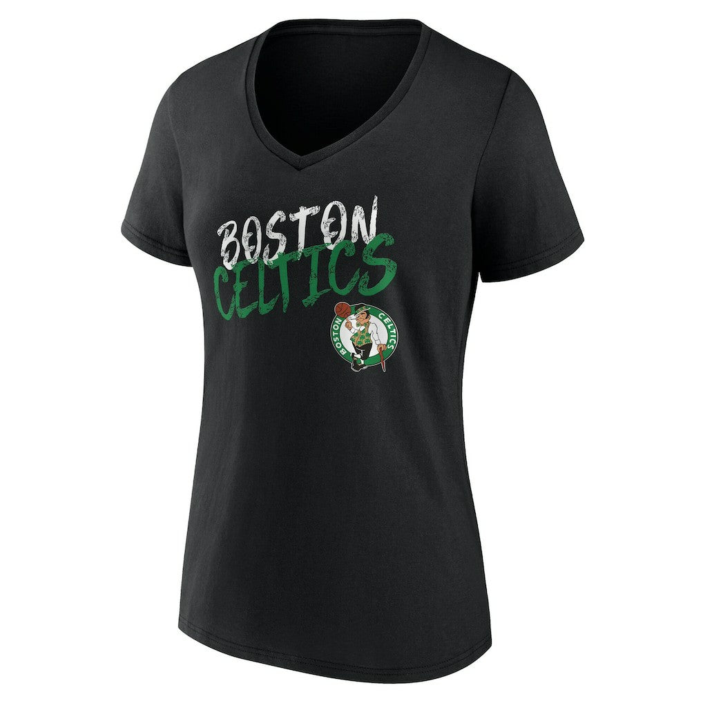 NBA Boston Celtics Women's Hustle Custom V-Neck T-Shirt