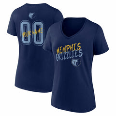 NBA Memphis Grizzlies Women's Hustle Custom V-Neck T-Shirt