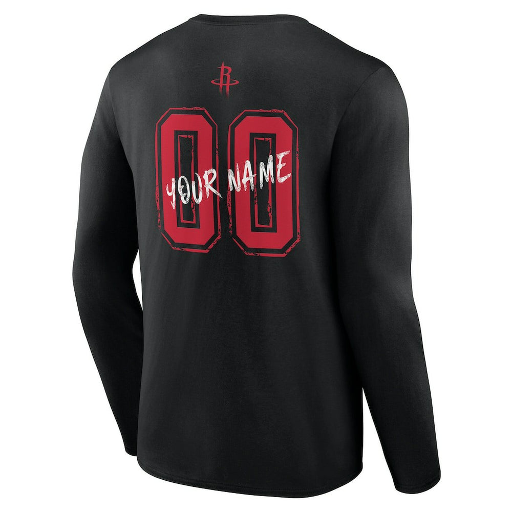 NBA Houston Rockets Hustle Custom Long Sleeve T-Shirt