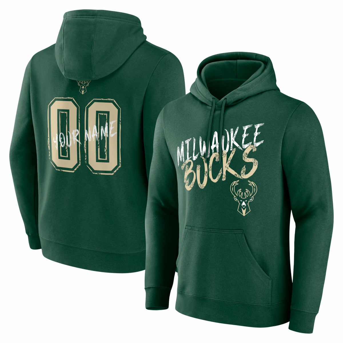 NBA Milwaukee Bucks Hustle Custom Pullover Hoodie