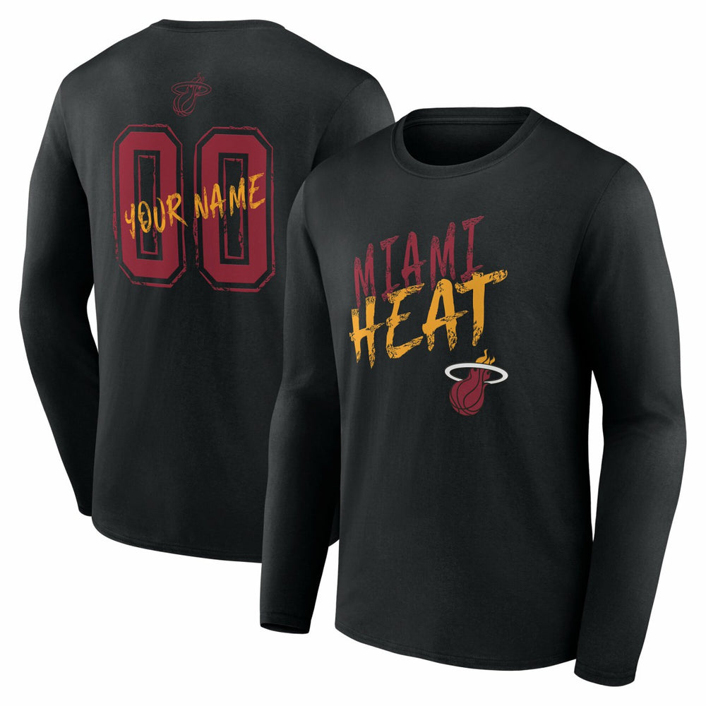 NBA Miami Heat Hustle Custom Long Sleeve T-Shirt
