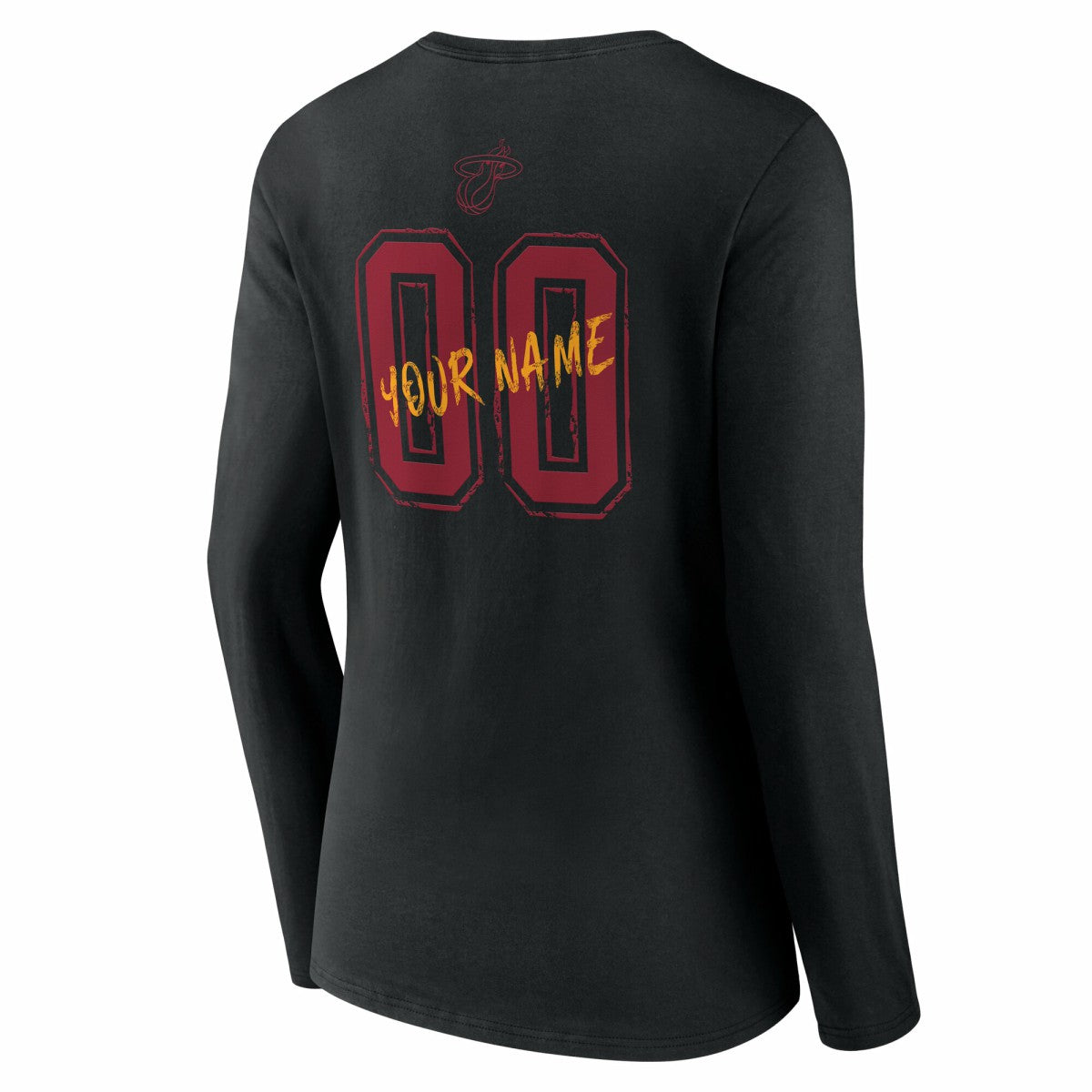 NBA Miami Heat Women's Hustle Custom Long Sleeve V-Neck T-Shirt