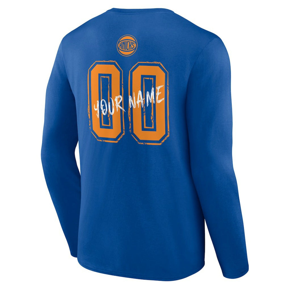NBA New York Knicks Hustle Custom Long Sleeve T-Shirt