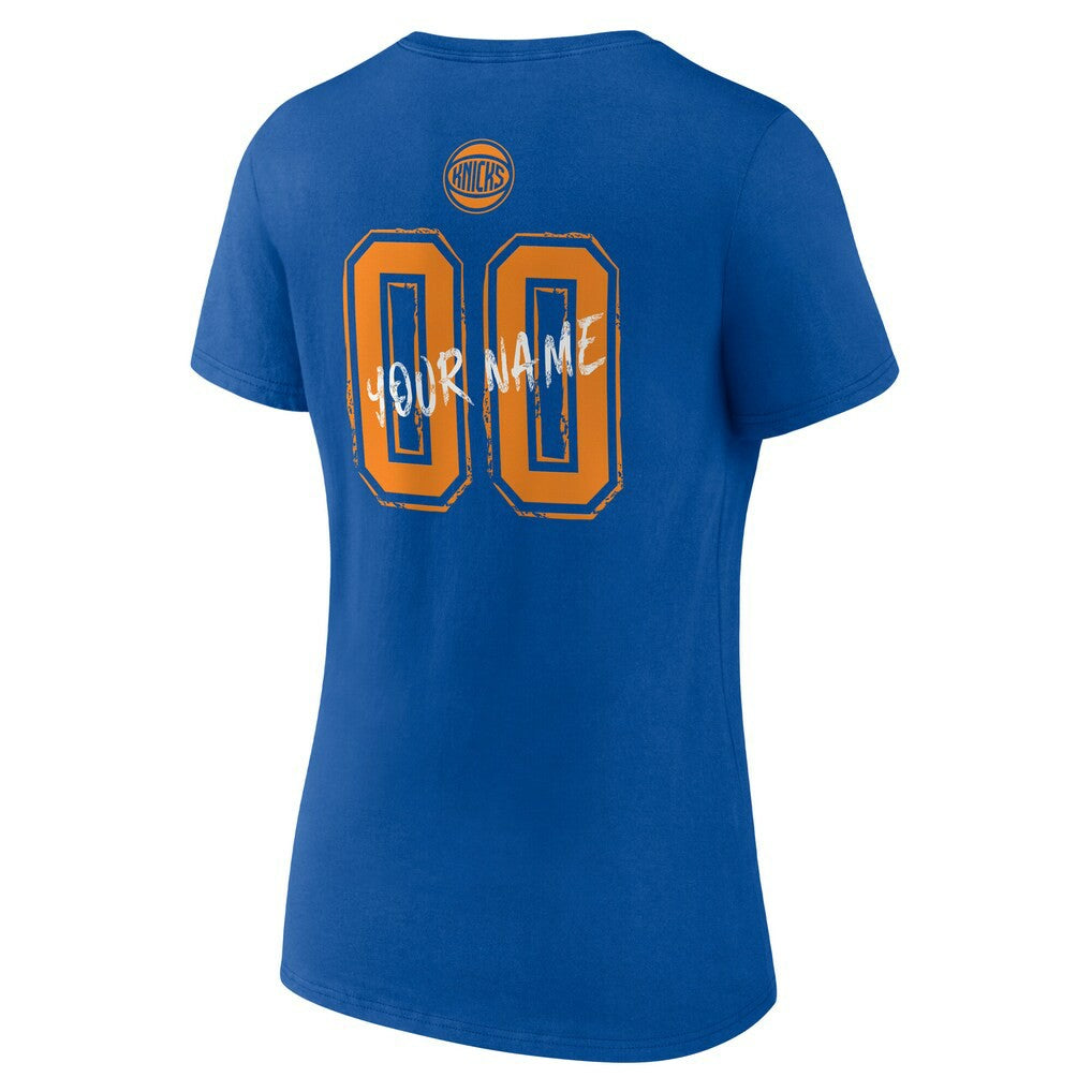 NBA New York Knicks Women's Hustle Custom V-Neck T-Shirt