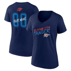 NBA Oklahoma City Thunder Women's Hustle Custom V-Neck T-Shirt